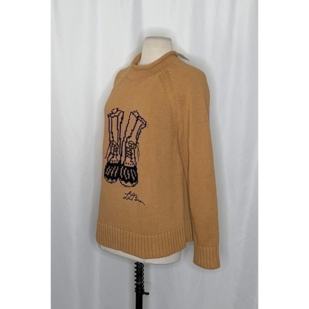 NWT!! FREE PEOPLE x L.L. BEAN Cotton Rollneck Sweater Hiking Boots Large - Picture 6 of 14